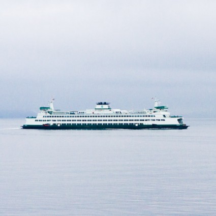 Catching the ferry from Seattle to Bainbridge Island