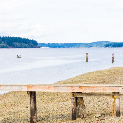 A beach scene on Bainbridge Island